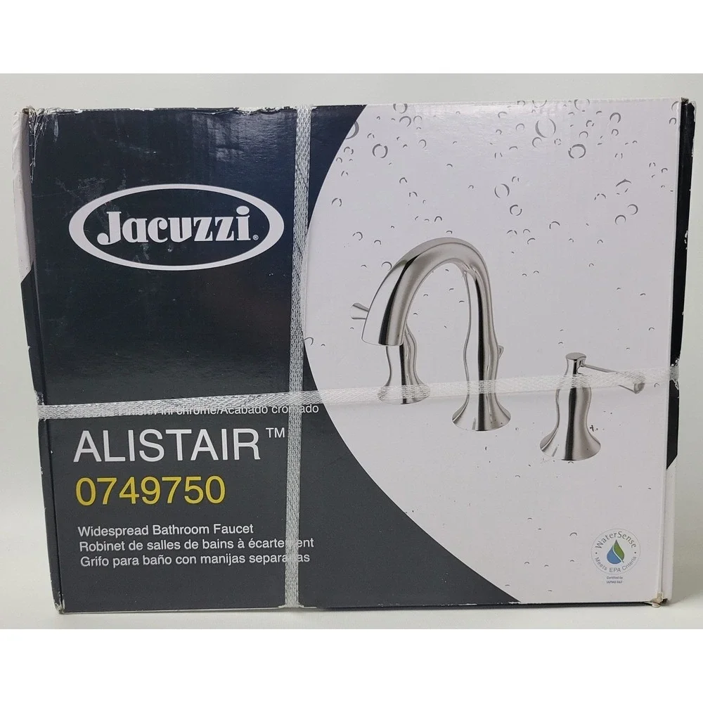 Jacuzzi Alistair Widespread Bathroom Faucet Chrome 0749750 67601W-6001 New